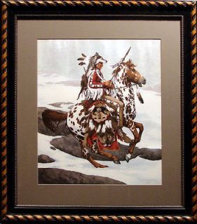 Bev Doolittle Guardian Spirits horse with beautiful Custom frame 