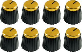 MARSHALL JUBILEE STYLE AMP KNOB GOLD W/SET SCREW (8 PACK) *NEW*