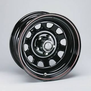 Wheel 84 Series Black Steel Daytona Wheels 16.5x12 8x6.5 BC 