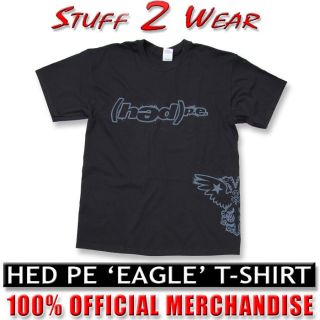   Pe  Eagle  Mens T shirt black L or XL Official NEW Planet Earth