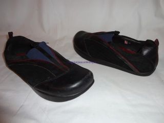 funky Kalso EARTH black blue red LEATHER Comfort Dynamic SHOES 9 M