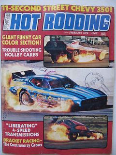 Popular Hot Rodding Magazine February 1974 Billy Meyer Mustang
