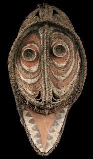 Gable mask from blackwater, tribal sepik art