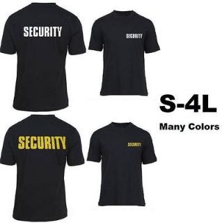 SECURITY T SHIRT Event Bouncer Staff Party Guard Police Shirt Tee