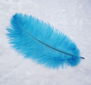 Newly listed 10pcs New Sky Blue Ostrich Feathers 8 10inch 20 25cm