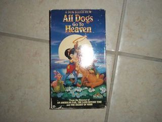 ALL DOGS GO TO HEAVEN, PREOWNED VHS TAPE, RATED G, CUTE KID MOVIE