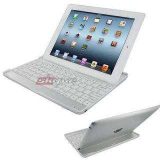 Skque Aluminum Bluetooth Keyboard & Case For Apple Ipad 3 / 4 3rd 4th 