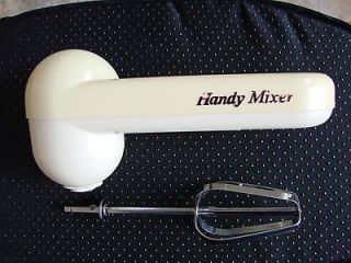 VINTAGE RARE NICELY WORKING CORDLESS HANDY MIXER