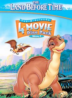 The Land Before Time 4 Movie Dino Pack Vol. 2 DVD, 2003, 4 Disc Set 
