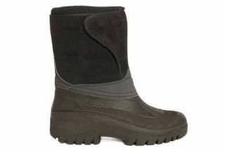 Mens Navy Duck Winter Pull On Gents Snow Boots