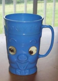 Vintage PORKY PIG Cup Mug Movable Eyes Eagle