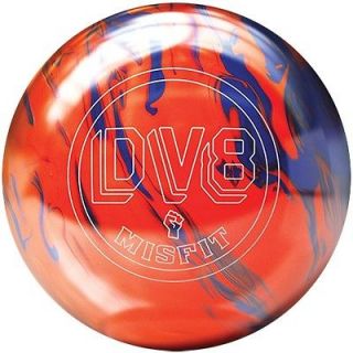 DV8 MISFIT ORANGE/BLUE BOWLING ball 15 lb. BRAND NEW IN BOX