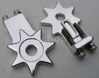 Old school BMX star chain tensioners 3/8 SILVER