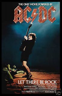 Rock AC/DC * Let There Be Rock * Movie Poster 1980