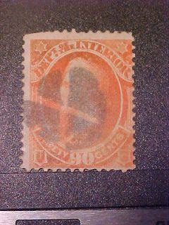 Stamp, Department of Interior, 90 cent, Scott O24, CV $50