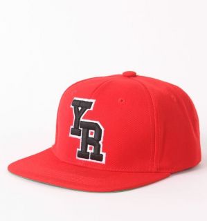 NWT Young and Reckless Snapback Baseball Hat Cap Red w/ Black and 