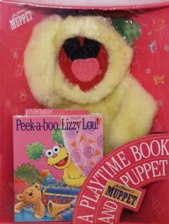 Peek a Boo, Lizzy Lou A Playtime Book and Muppet Puppet by Lauren 
