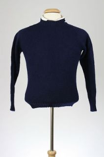 Vintage 80s Robert Scott 100% Shetland Wool Crew Neck Sweater S 36