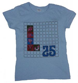 Womens Grateful Dead Elephant Print L25 Light Blue T Shirt