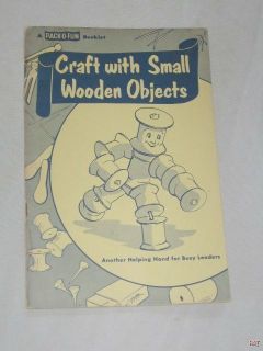   FUN Booklet*CRAFT with SMALL Wooden OBJECTS*Busy Leaders*BOOK*p​b