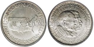 Half Dollar, 1952, Booker T. Washington and George Washington Carver 