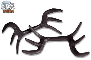 BLACK RACK Rattling Antlers. Whitetail Deer Call Rattle Rack System by 