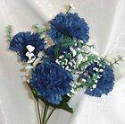   ~ NAVY BLUE MARINE ~ Silk Wedding Flowers Bouquets Centerpieces
