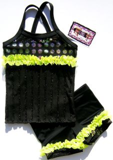 Lexi Luu Designs Dance/Gymnasti​cs Outfit Top and Bootie Short Set