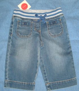 NWT Sz 3Y Mini Boden Rib Waist Sailor Trousers Pants Cropped Jeans