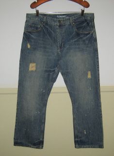 Mens FLYPAPER Jeans Distressed Bootcut Denim Jeans Size 38X30 NEW