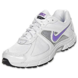 New Nike 443863 101 Dart 9 White Violet Womens Running Shoes (8 Sizes 