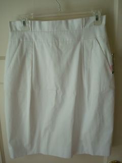 NWT Kate Spade New York Bright White Janelle Skirt Size 6 $245
