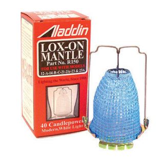Aladdin Lox On Mantle for use with oil lamp models 12 23A R150 FREE 
