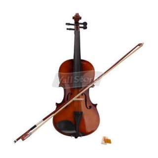   Acoustic Violin 4/4 Full Size with Case and Bow Rosin Wood Color