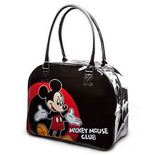 Mickey Mouse Club Tote Bowler Bag BLACK NEW