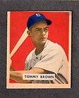 1949 BOWMAN #178 Tommy Brown BROOKLYN DODGERS VG EX +