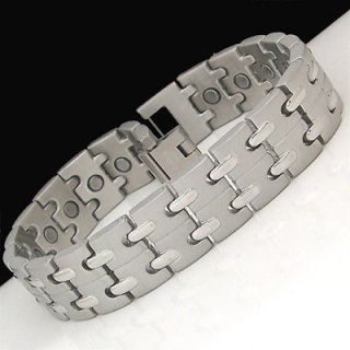 POWER MAGNETIC THERAPY Stainless Steel Bracelet 8.2