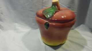 APPLE COOKIE JAR GREAT CONDITION LARGE LOOKS GREAT