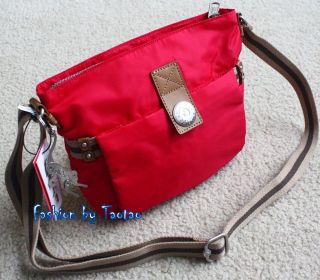   Kipling New Leah Medium Cross Body Bag City Collection Strawberry Red