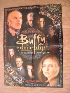 BUFFY THE VAMPIRE SLAYER CCG PROMO POSTER ANGEL SPIKE WILLOW GILES 