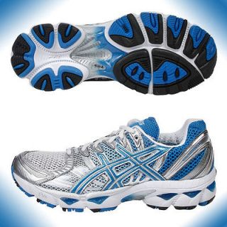 NEW ASICS GEL NIMBUS 12 Running Shoe T095N Titanium/Maui Blue 