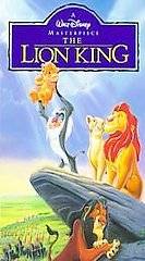 The Lion King (VHS, 1995) James Earl Jones Jonathan Taylor Thomas 