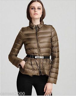 Burberry London Avermore Lightweight Belted Down Coat, size P/S