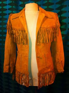   STRAUSS 1940`S SHORTHORN LADIES BUCKSKIN JACKET S REDLIGHT RAGS