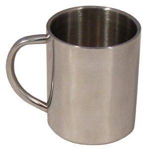 Yellowstone 300ml Stainless Steel Mug Camping Metal Tea Coffee Handle