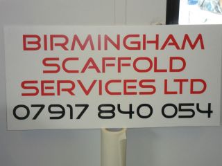 Scaffold Builders Paving Advertising Business Sign Begging For Sale 