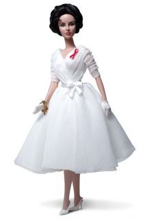2012 BFMC 2012 Elizabeth Taylor Barbie Doll White Diamonds W3471 In 