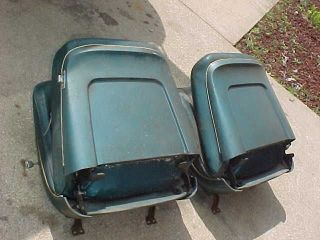 1967 chevelle gto pontiac buick factory metal back bucket seats pair