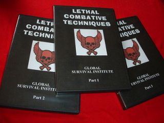 sony  z3 LETHAL COMBATIVE TECHNIQUES SET 3  DVD TRAINING VIDEOS GSI
