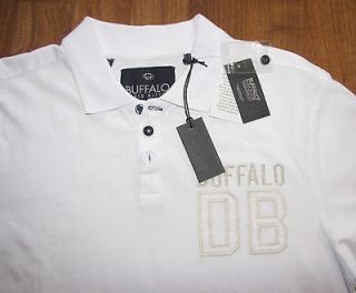 Buffalo David Bitton, Mens Polo Shirt, XXL, White. New w Tags Retail 